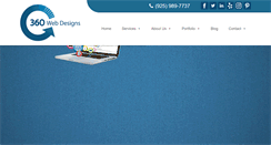 Desktop Screenshot of 360webdesigns.com